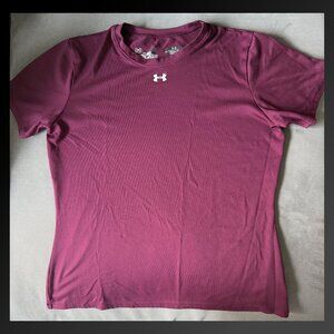 Under Armour HeatGear Shirt – Maroon, Size S